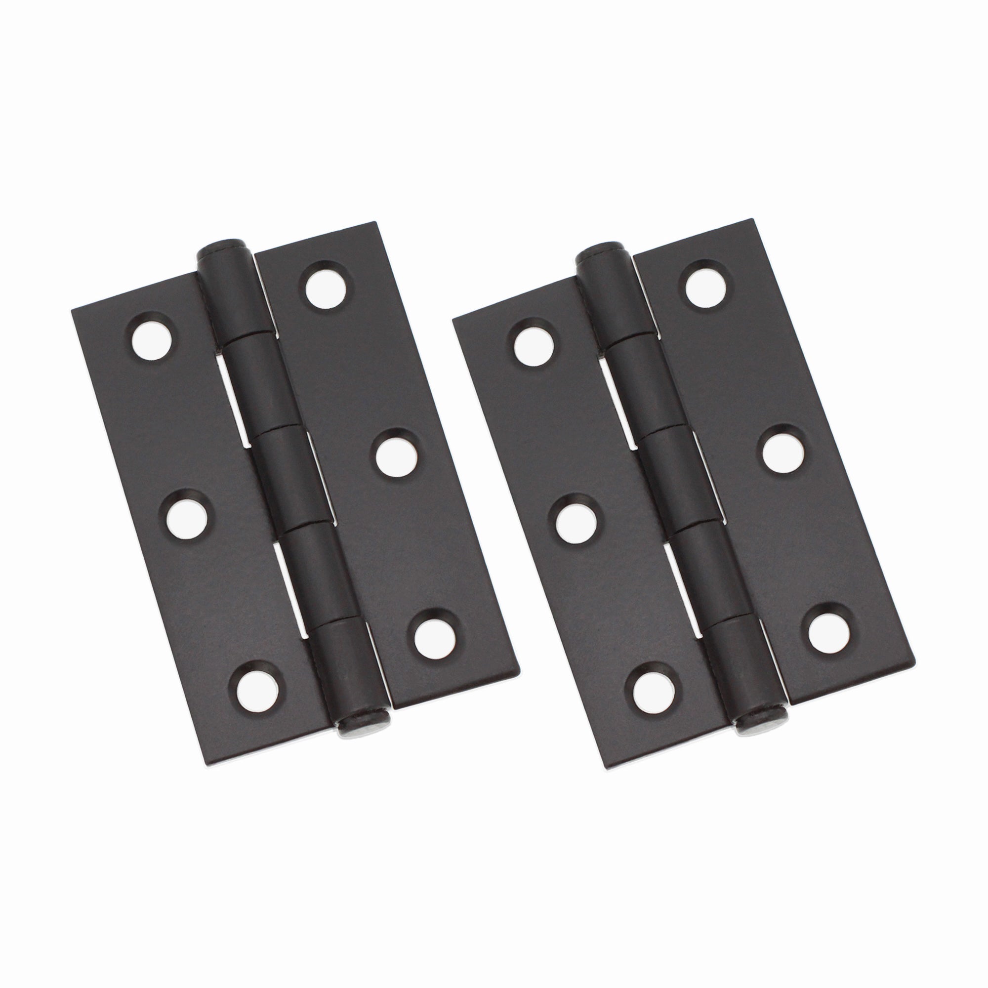 NON CE Mild Steel Butt Hinges - Matt Black