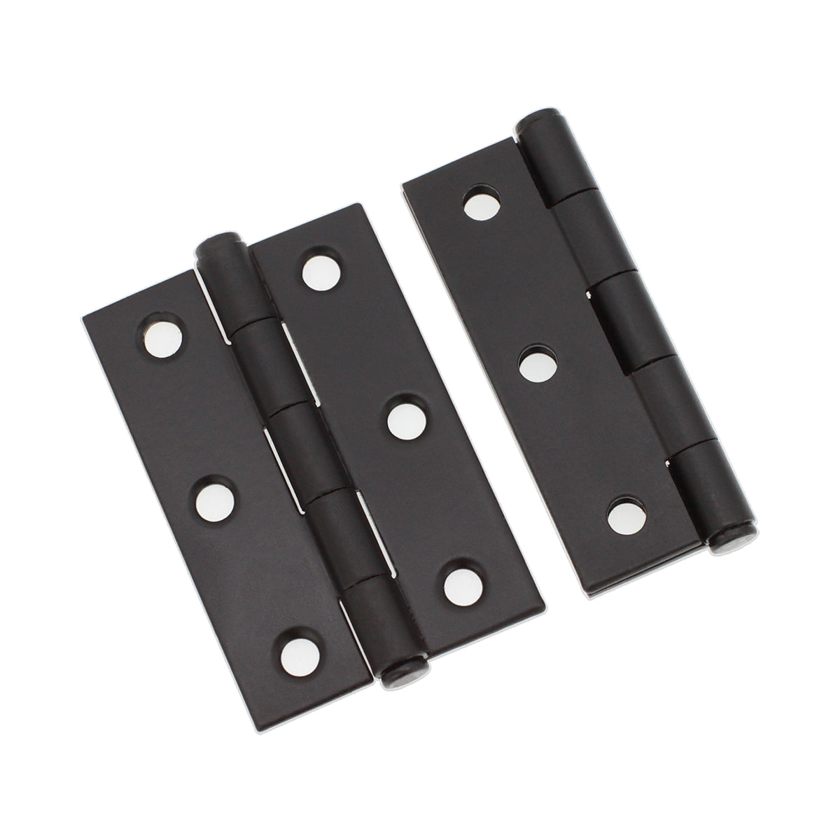 NON CE Mild Steel Butt Hinges - Matt Black