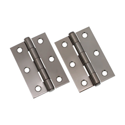 NON CE Mild Steel Butt Hinges - Black Nickel
