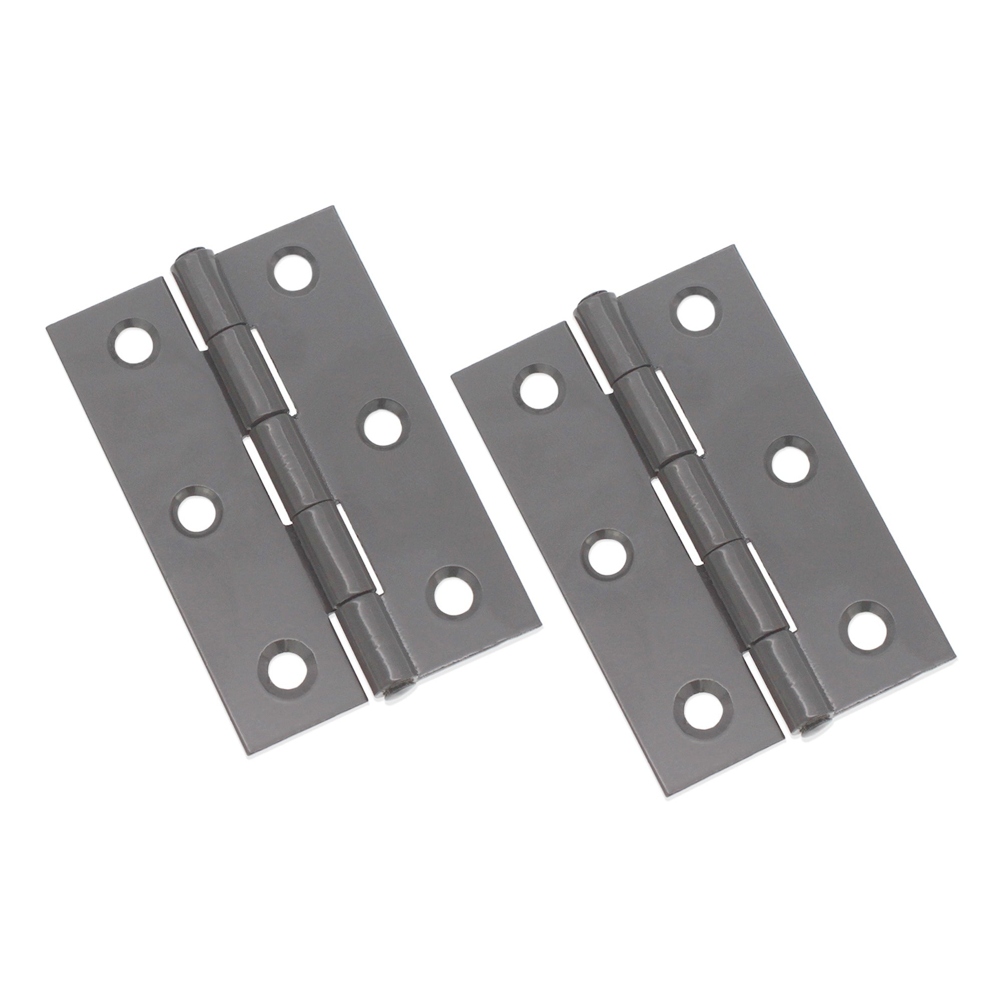 NON CE Mild Steel Butt Hinges - Gunmetal Grey