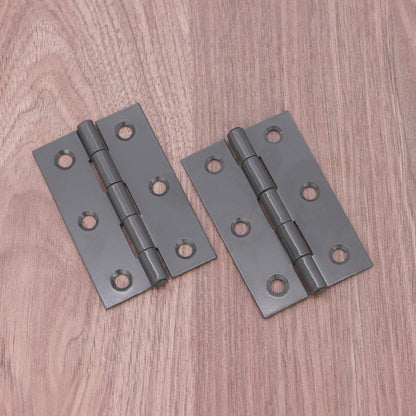 NON CE Mild Steel Butt Hinges - Gunmetal Grey