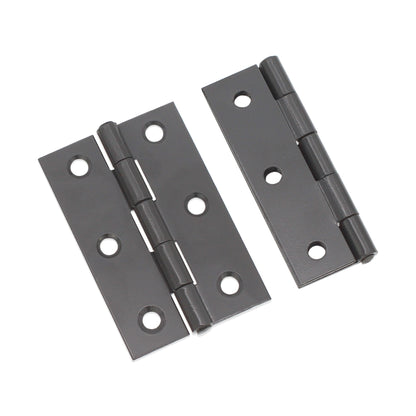 NON CE Mild Steel Butt Hinges - Gunmetal Grey