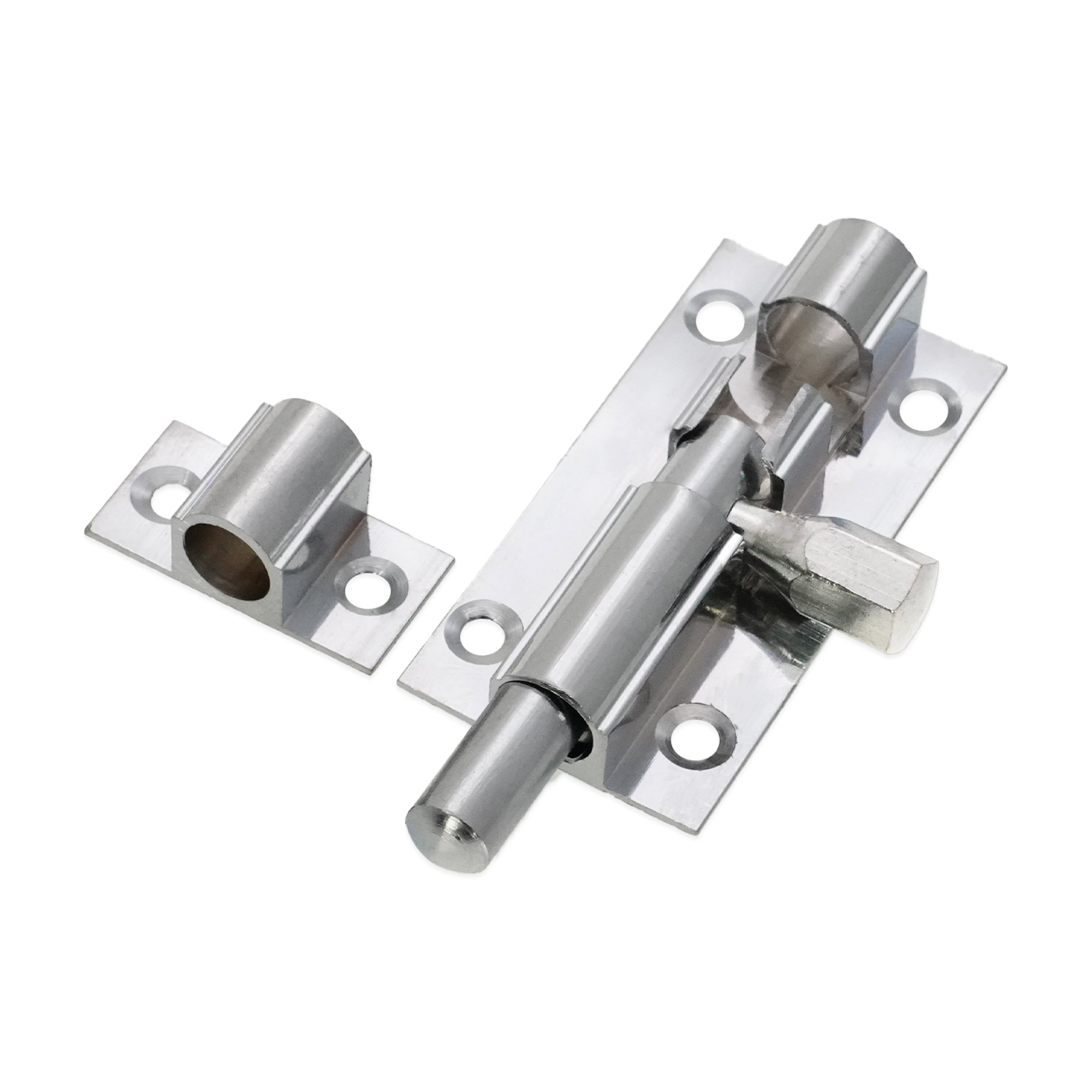 Brass Barrel Bolt 50mm Polished Chrome