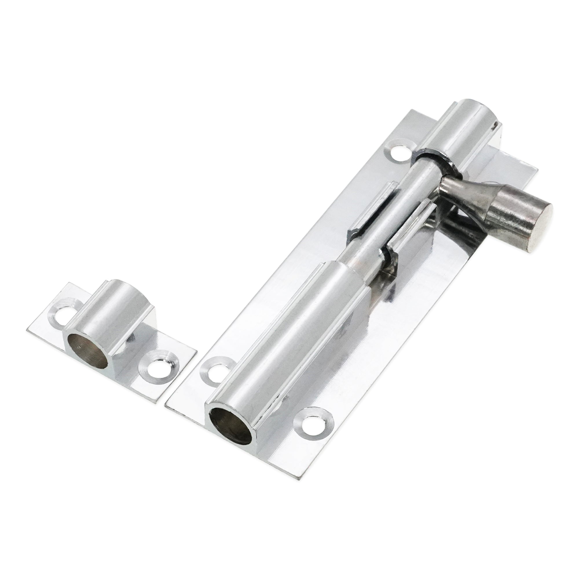 Brass Barrel Bolt 75mm Polished Chrome