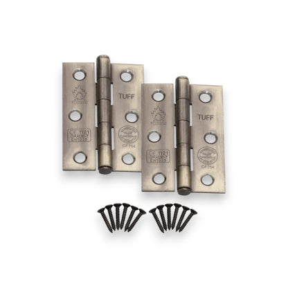 CE7 Mild Steel BB Butt Hinge - Antique Brass