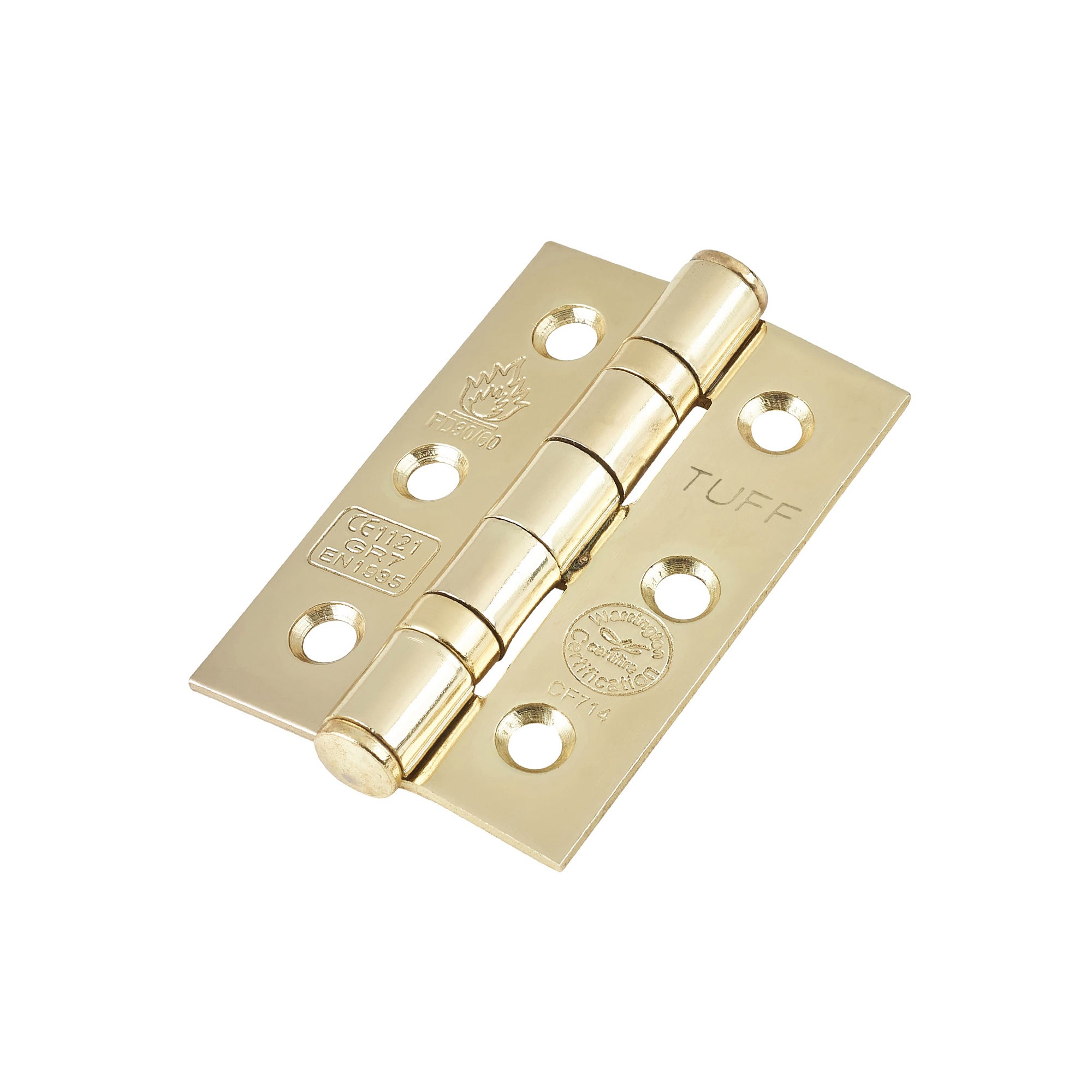 CE7 Mild Steel BB Butt Hinge - Electro Brass