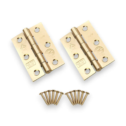 CE7 Mild Steel BB Butt Hinge - Electro Brass