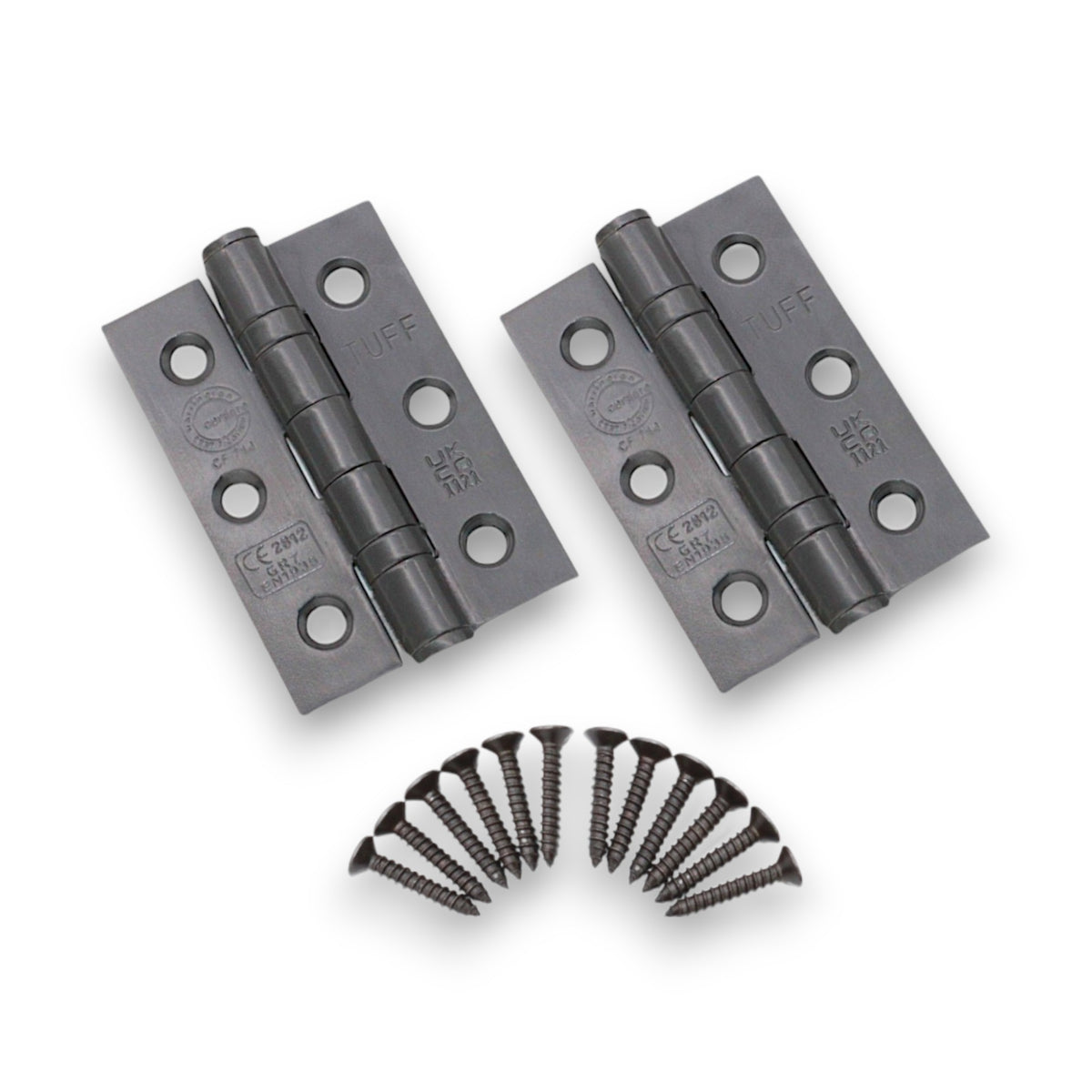 CE7 Mild Steel BB Butt Hinge - Gunmetal Grey