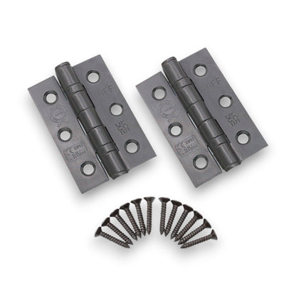 CE7 Mild Steel BB Butt Hinge - Gunmetal Grey