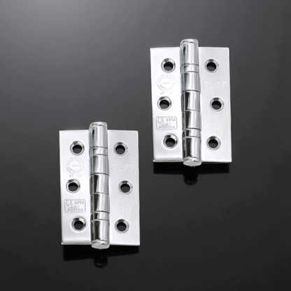 CE7 Mild Steel BB Butt Hinge - Polished Chrome