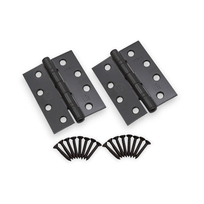 CE11 Mild Steel BB Butt Hinge - Matt Black