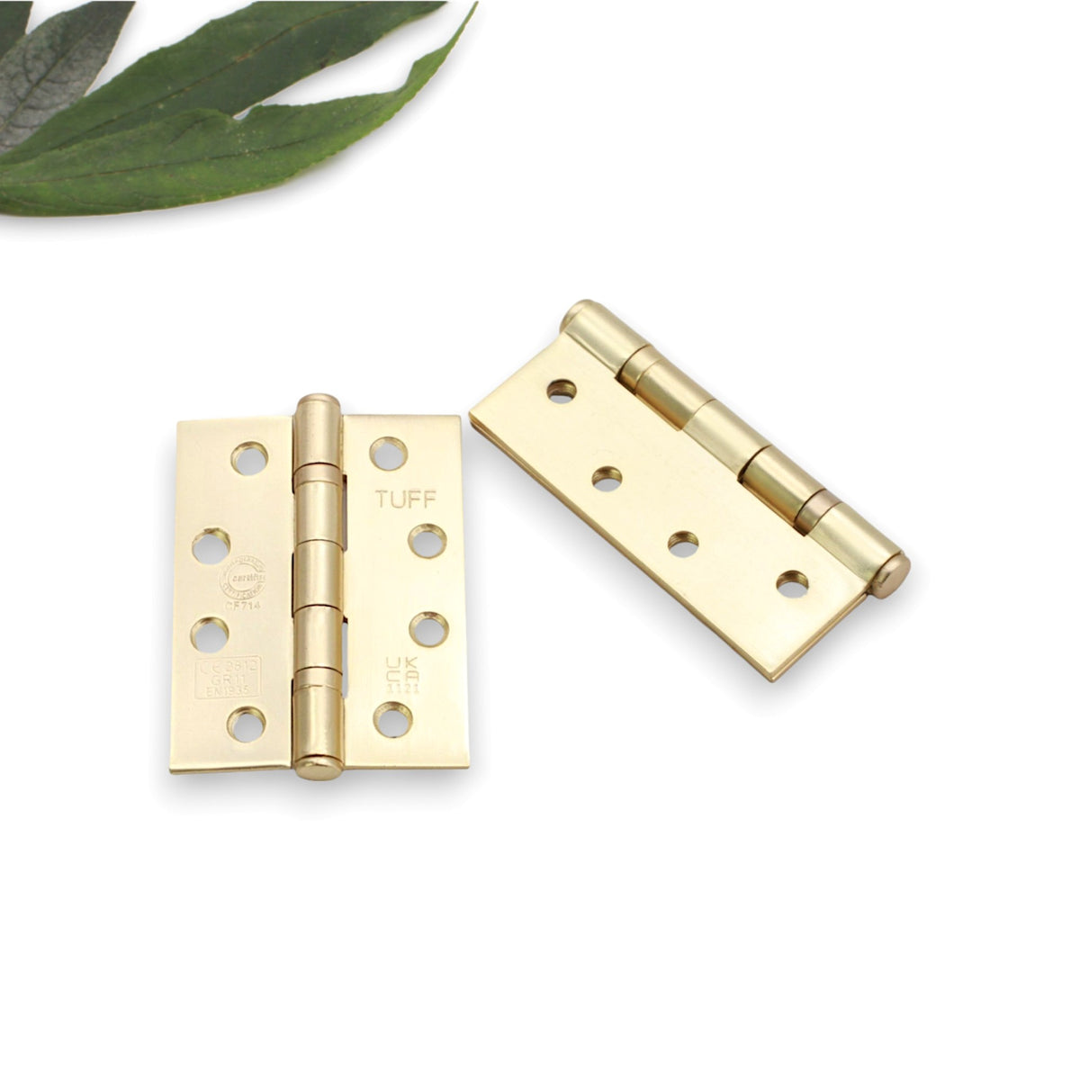 CE11 Mild Steel BB Butt Hinge - Satin Brass