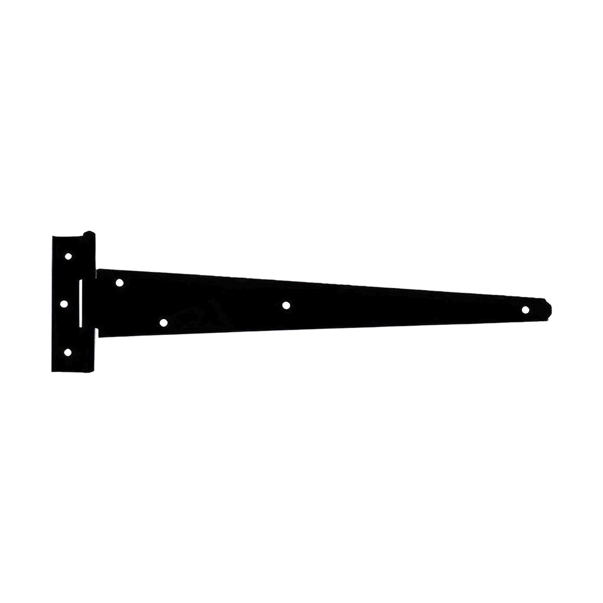 Iron Tee Hinge  - Standard 12" - 300mm Black