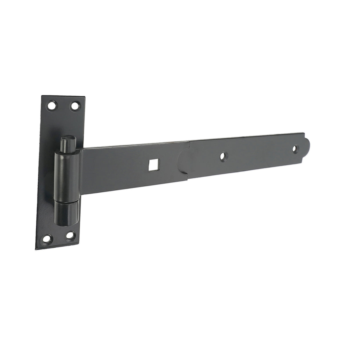 Hook and Band Hinge - Straight 12" - 300mm Black