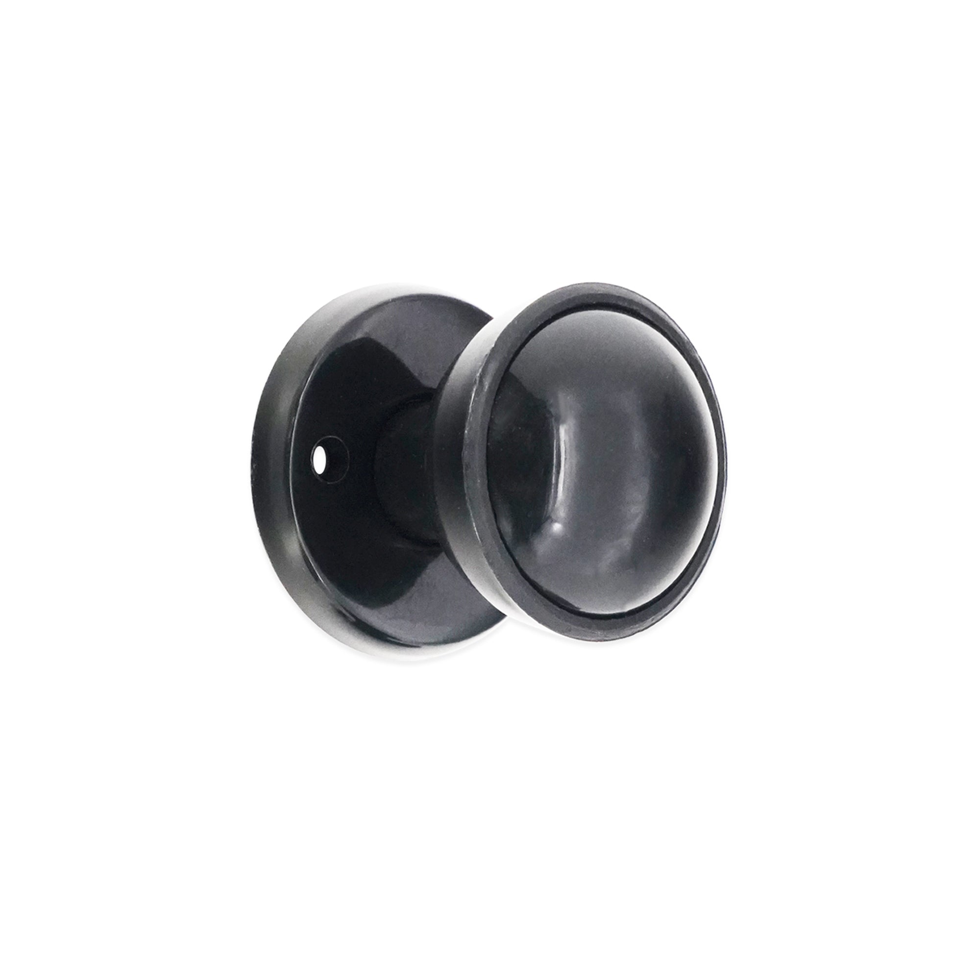Plastic Rim / Mortice Knob Black