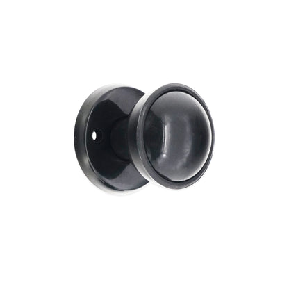 Plastic Rim / Mortice Knob Black