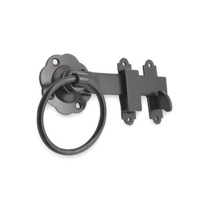 Ring Gate Latch - Plain Black