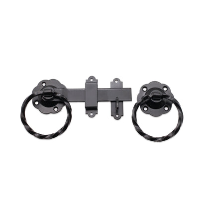 Ring Gate Latch - Twisted Black