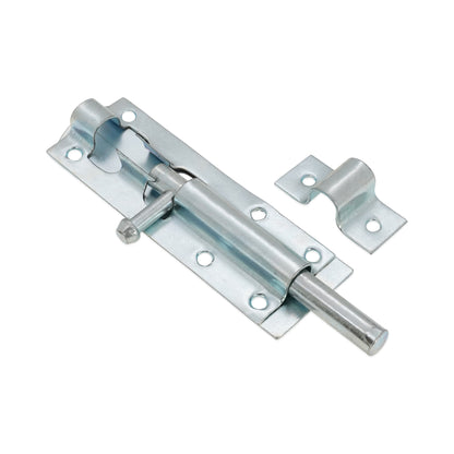 Iron Barrel Bolt - Straight 4" Zinc
