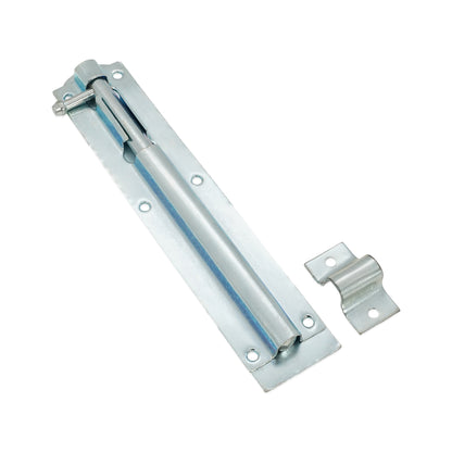 Iron Barrel Bolt - Straight 8" Zinc