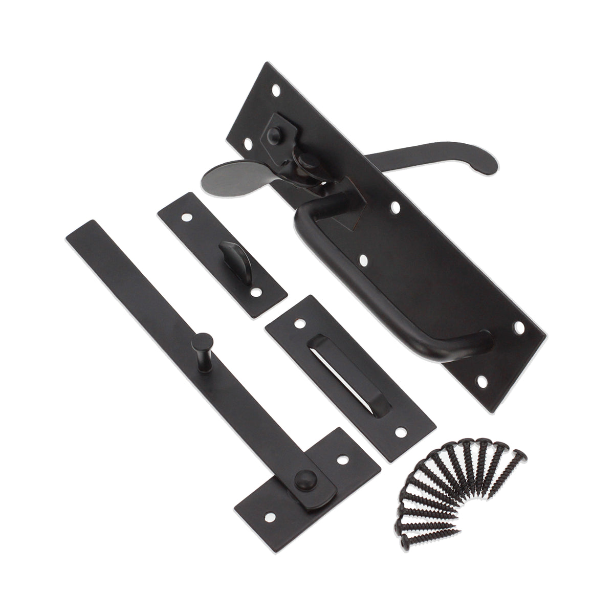 Iron Suffolk Latch Black