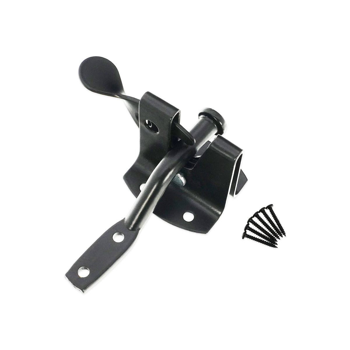Iron Auto Gate Latch Black