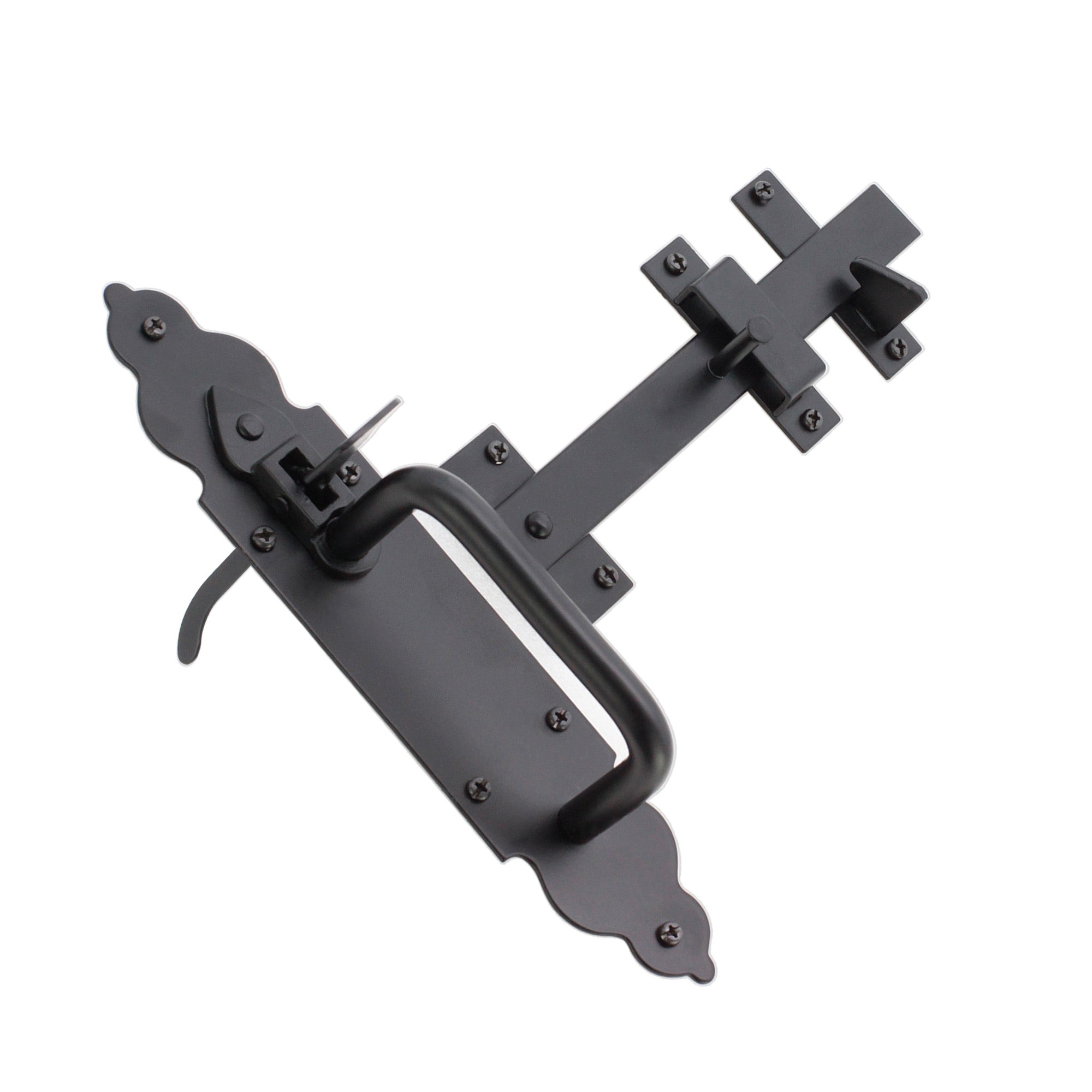 Iron Suffolk Latch - Gothic Black