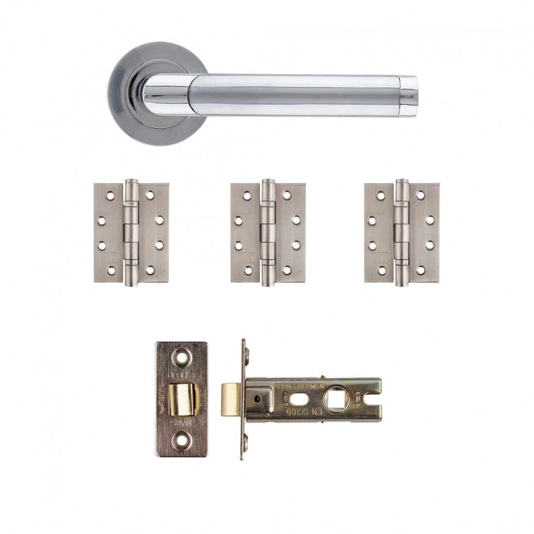 Augustus Latch Kit Matt Polished Chrome Finish