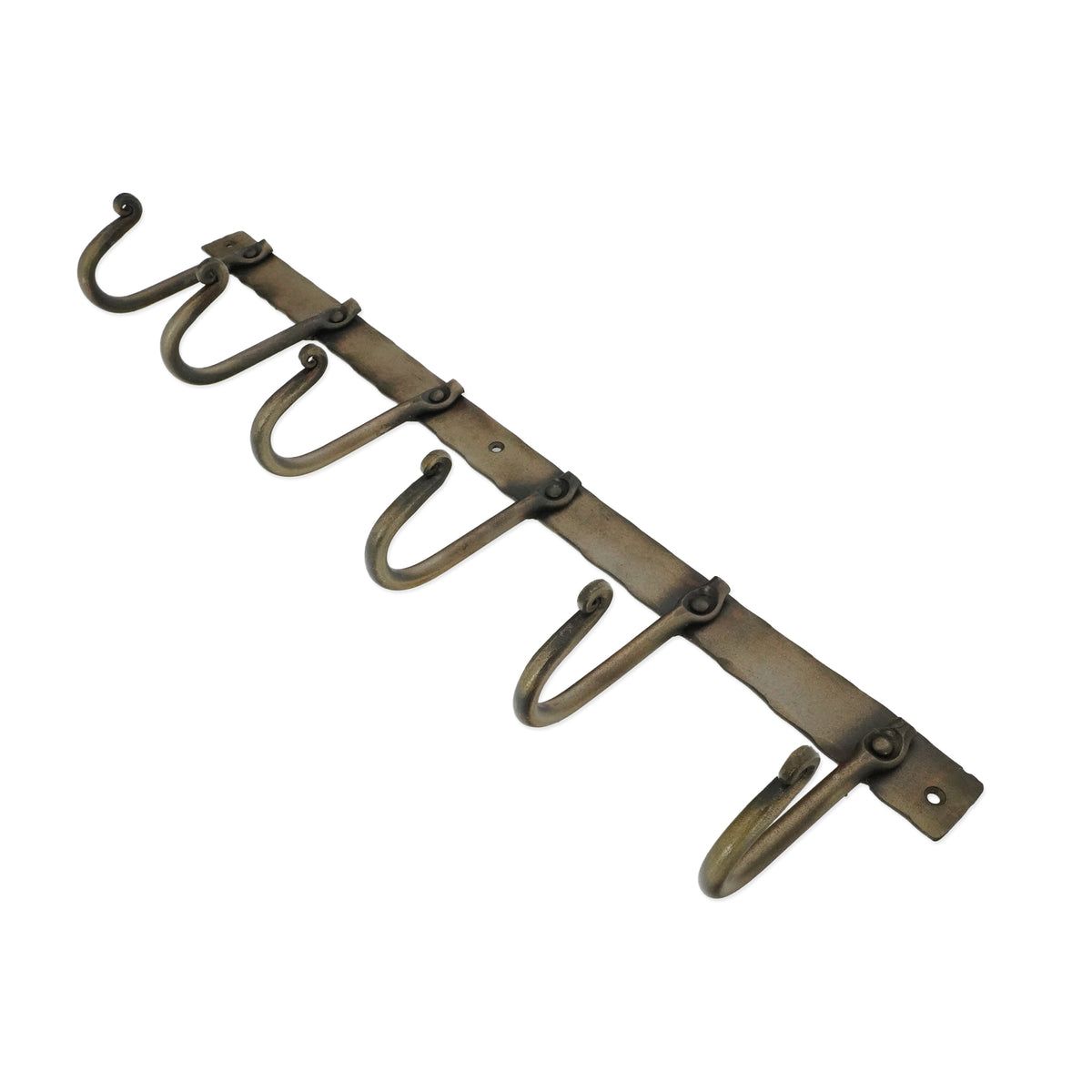 Iron Coat Hook Plain 6 leg - Antique