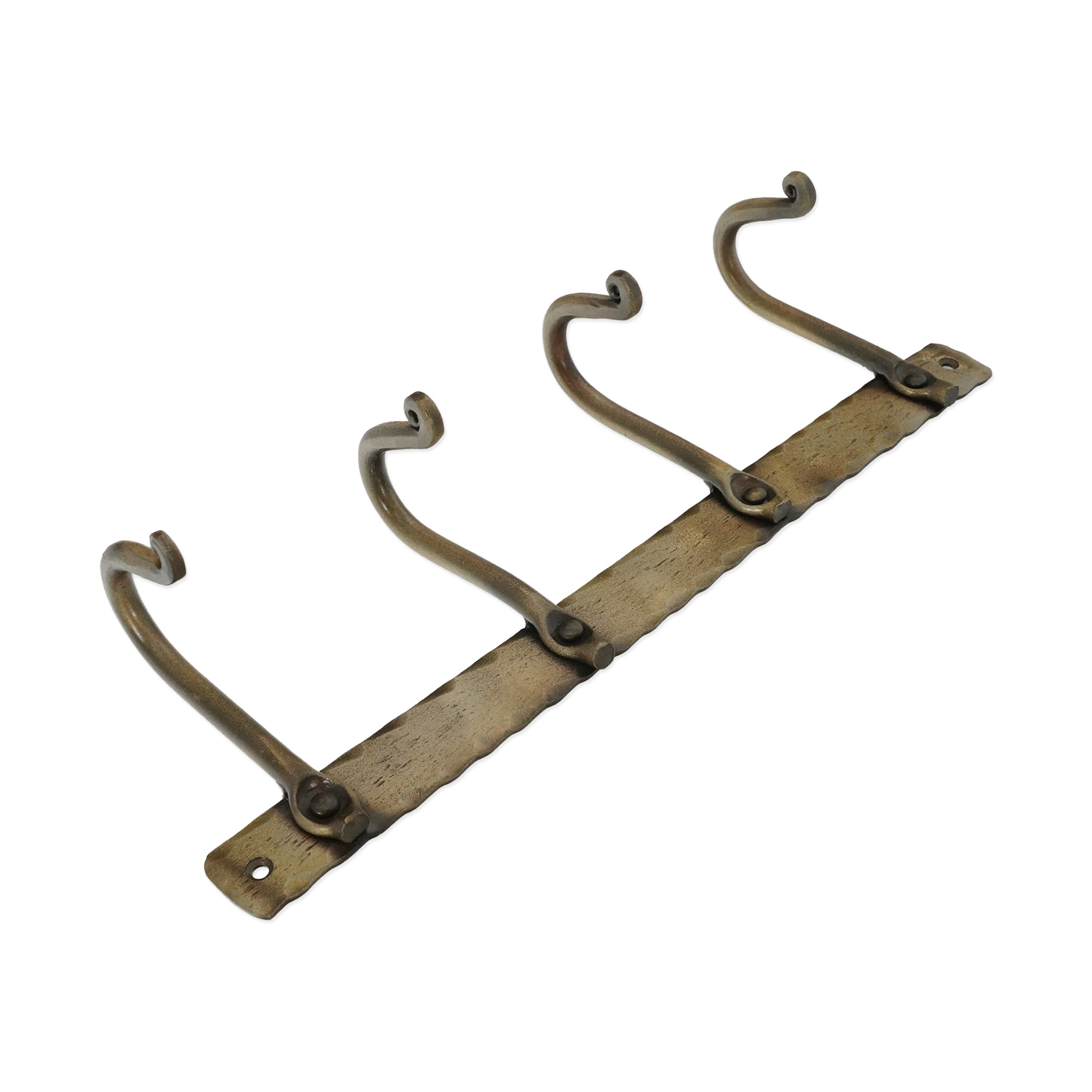 Iron Coat Hook Plain 4 leg - Antique