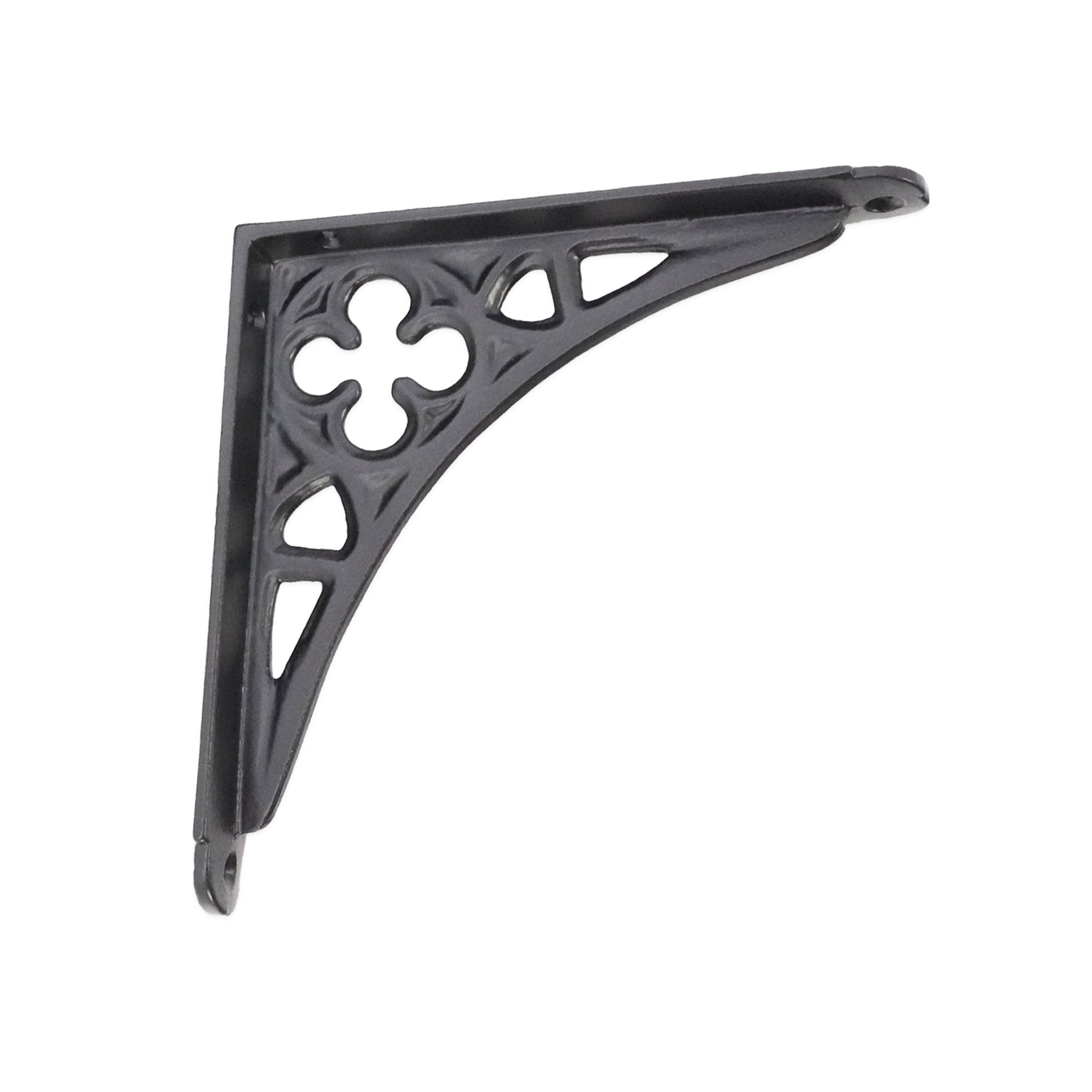 Victorian Gothic Shelf Bracket Black (Sold in Pairs)