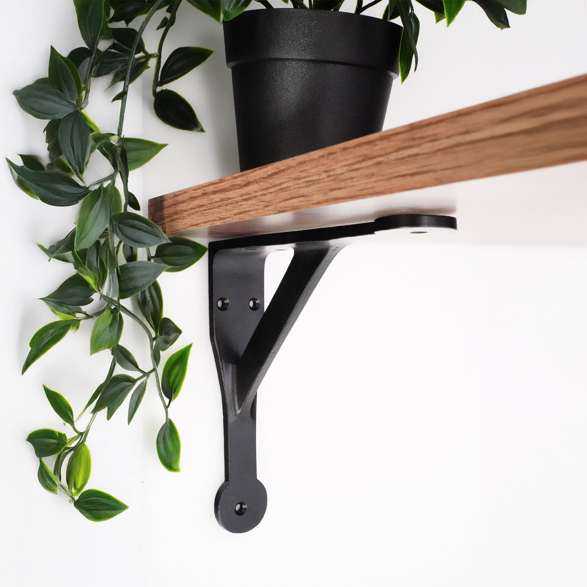 Penny Gallow Shelf Bracket Black (Sold in Pairs)