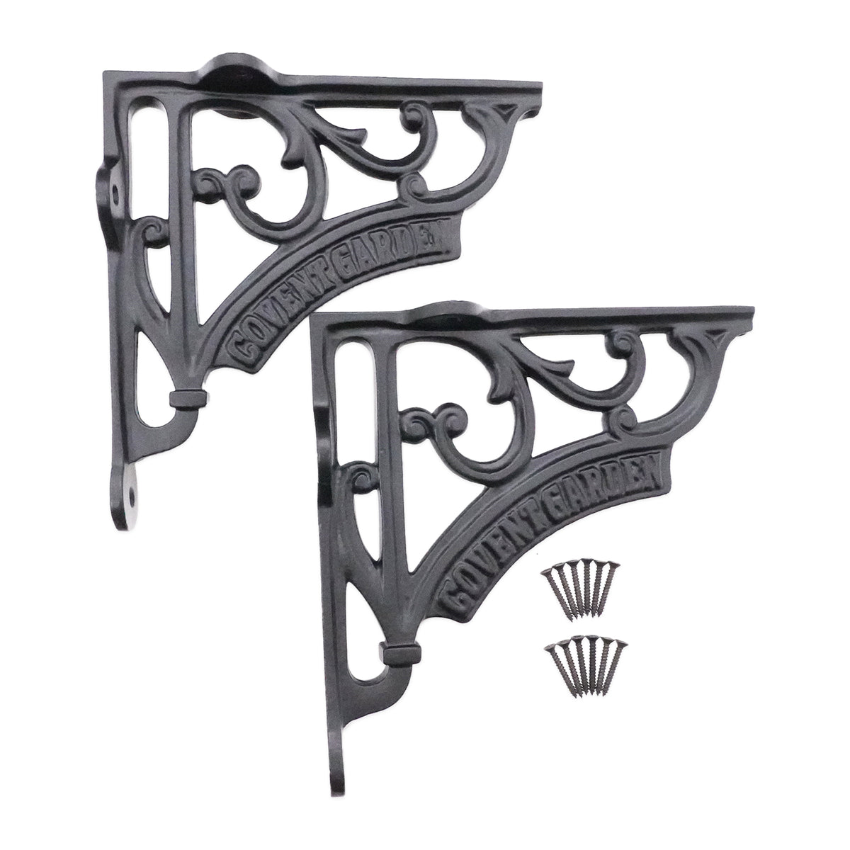 Covent Garden Shelf Bracket Black (Sold in Pairs)