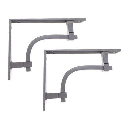 Industrial Shelf Bracket Black (Sold in Pairs)