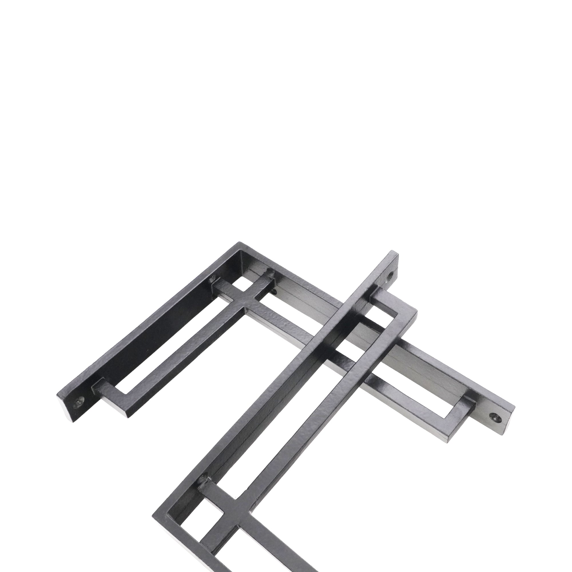 Narrow Art Deco Bracket Black (Sold in Pairs)