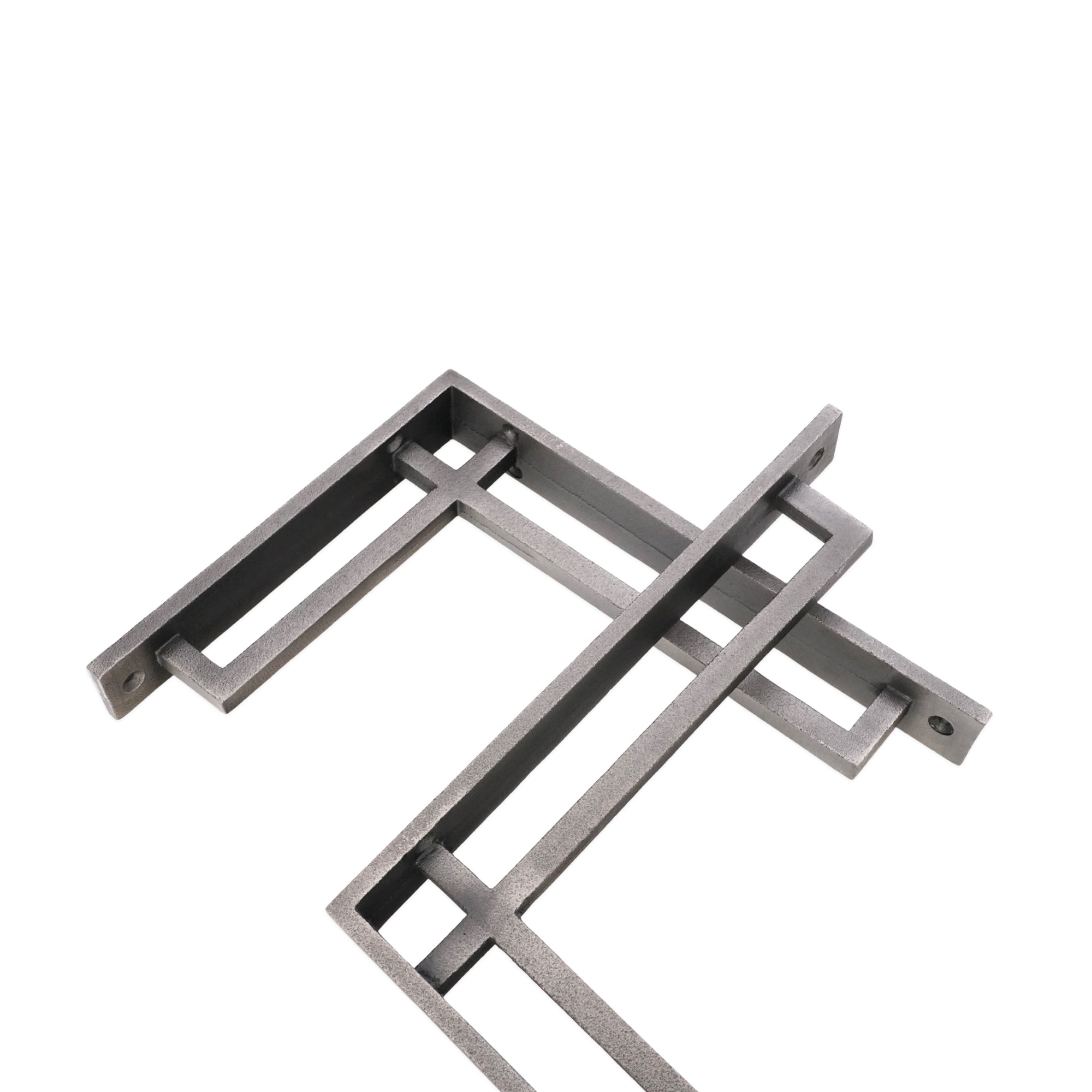 Narrow Art Deco Bracket Pewter (Sold in Pairs)