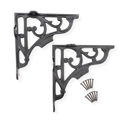 GNER Shelf Bracket Black 150x150mm (Sold in Pairs)