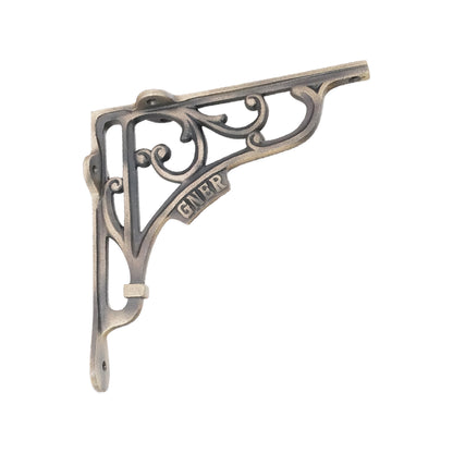GNER Shelf Bracket Matt Antique 180x180mm (Sold in Pairs)