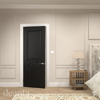 Clarendon Black Prefinished Door