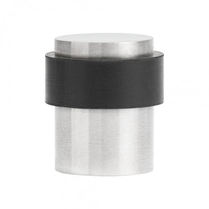 Collared Door Stop Satin Stainless Steel