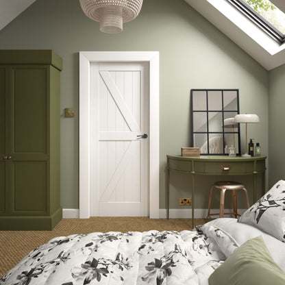 Cottage Internal White Primed Door