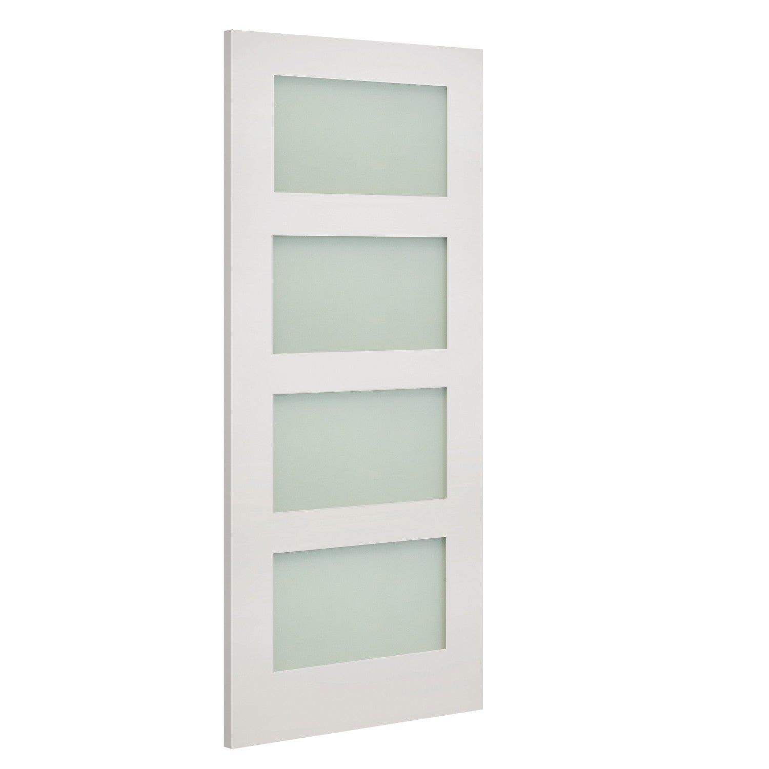 Coventry White Primed Obscure Glaze Internal Door