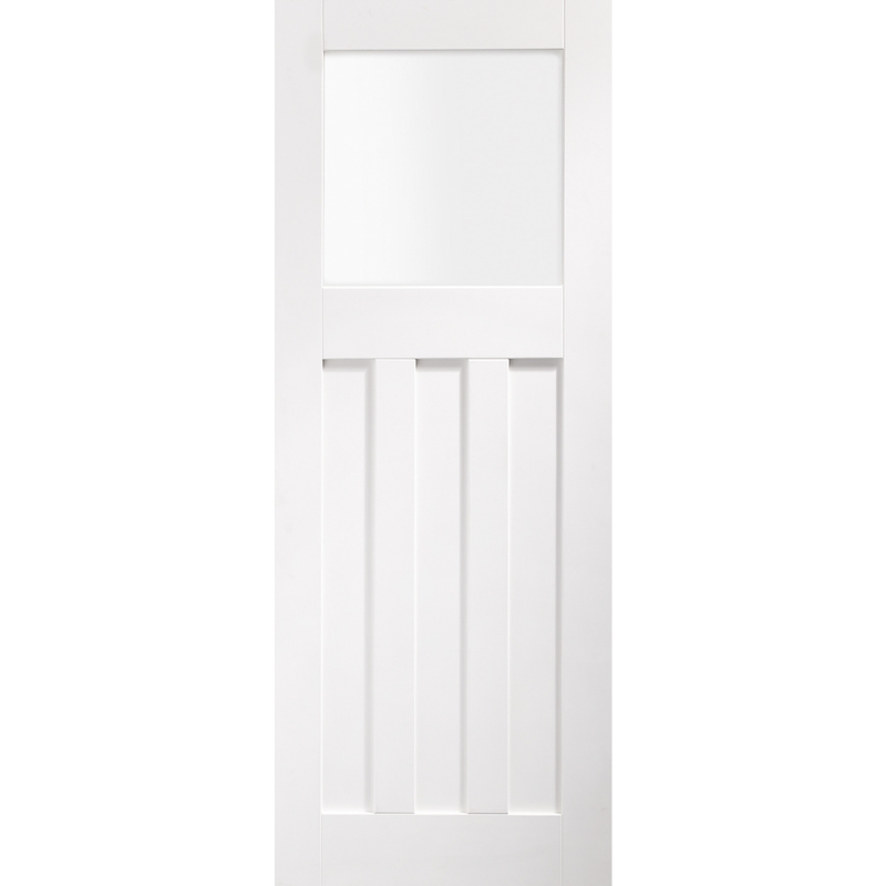 DX Internal White Primed Door with Obscure Glass