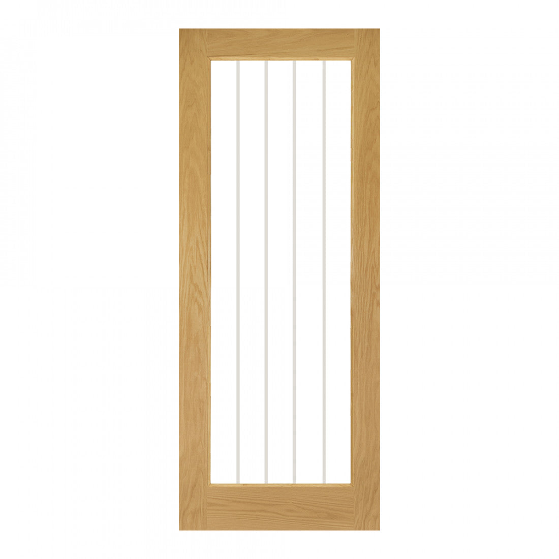 Ely Unfinished Oak Glazed 1 Lite Full Internal Door