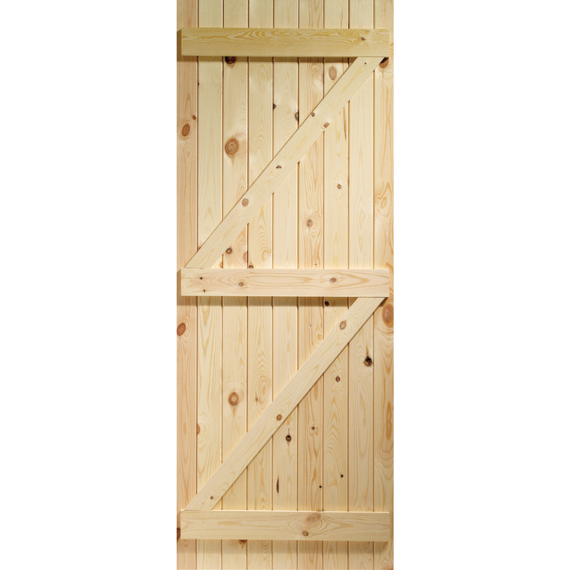External Pine Ledged & Braced Gate