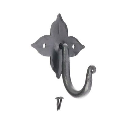 Floret Coat Hook Matt Black