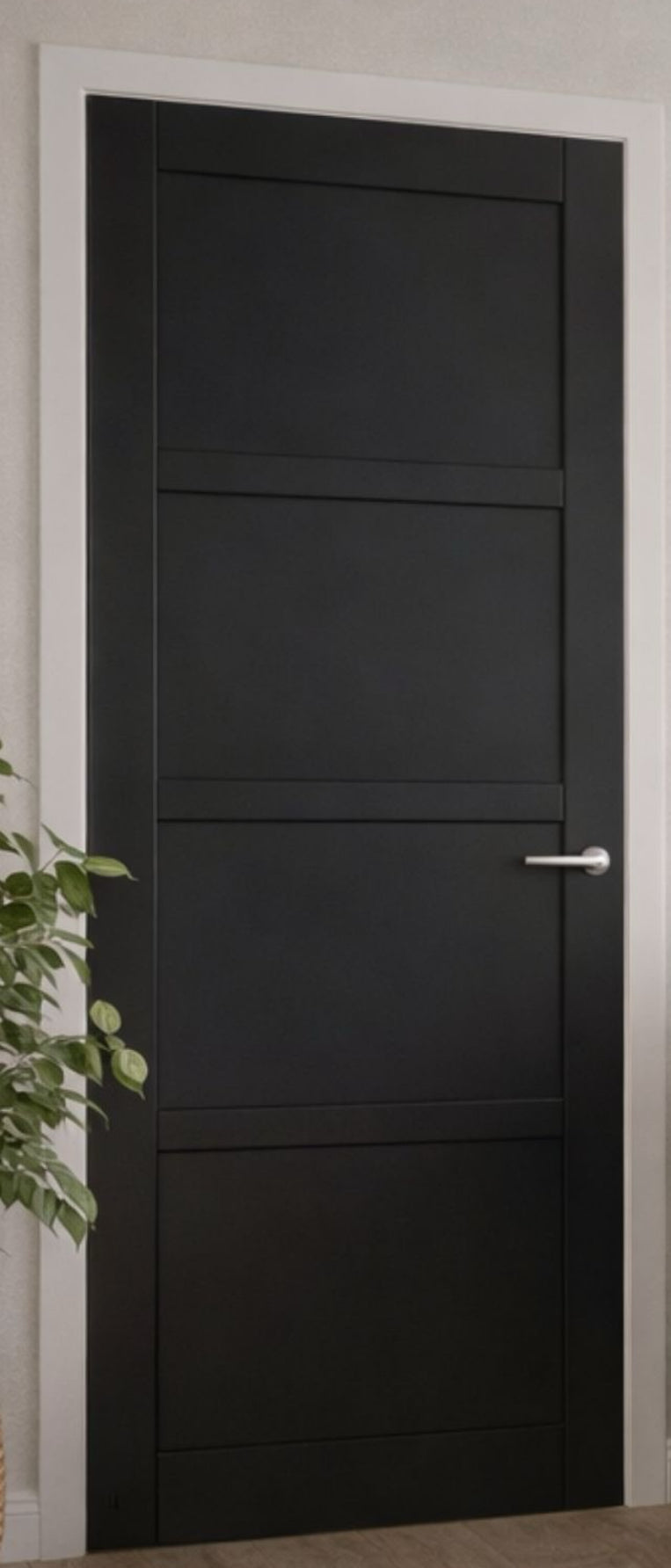 Rome Black Solid Internal Door