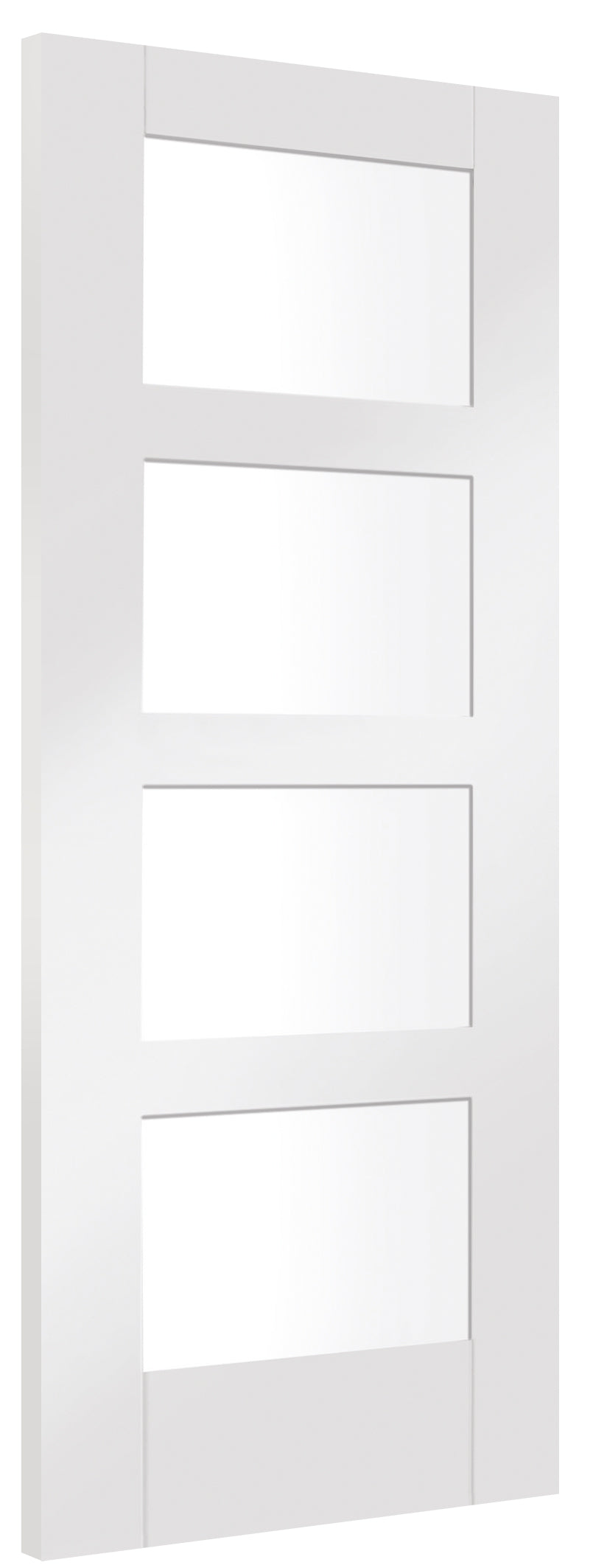 Shaker 4L White Primed with Clear Glass 3d
