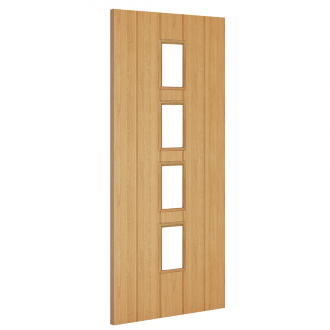 Galway Unfinished Oak 4L Glazed Deanta 3d
