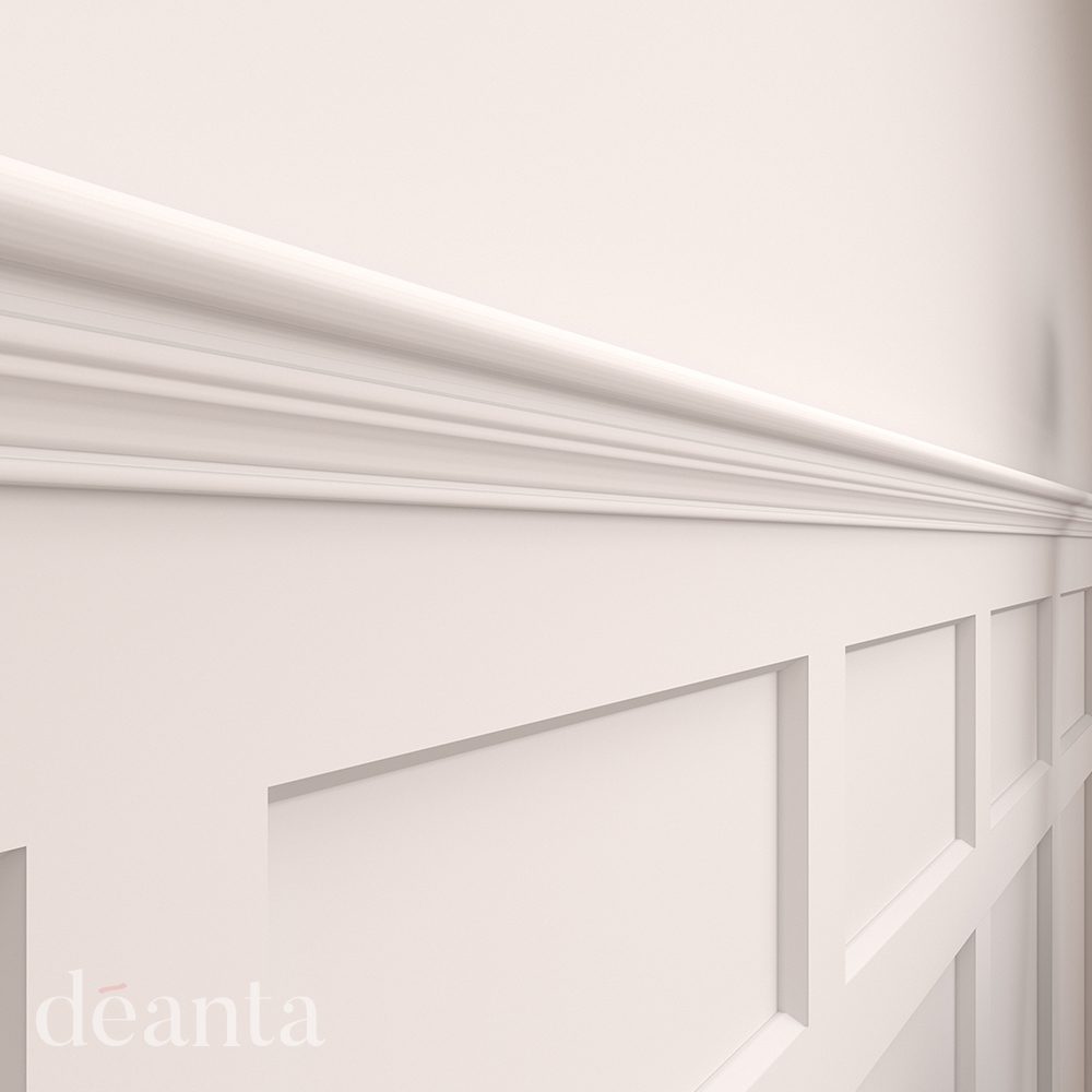 White Primed Hampton Wall Panelling